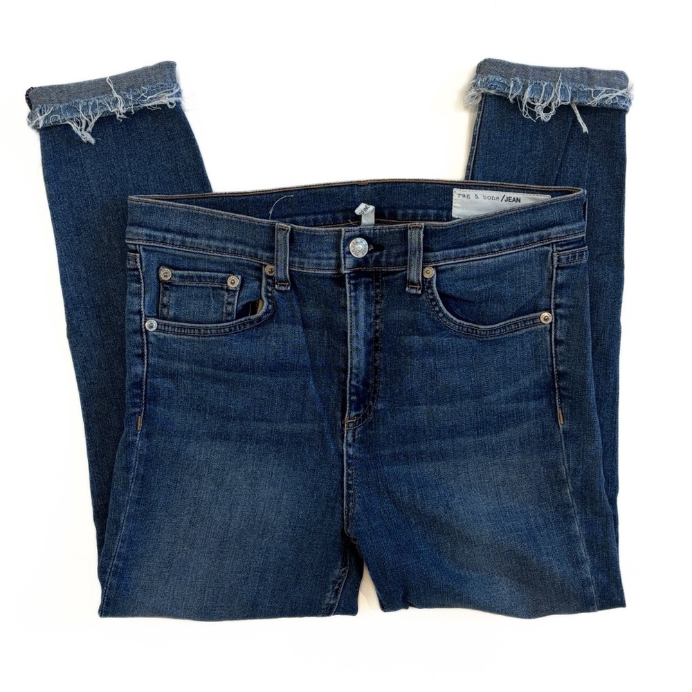 Rag and Bone 10 inch Ankle Skinny Cropped Ankle Jeans